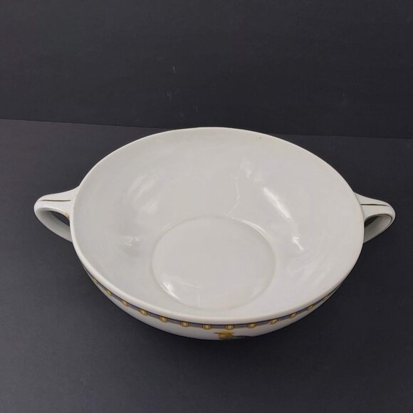 Victoria Moritz Zdekauer Altrohlau Czechoslovakia Porcelain Floral Serving Bowl - Picture 5 of 14